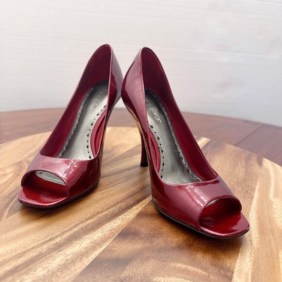 BCBGirls Shoes - Patent leather peep toe pump